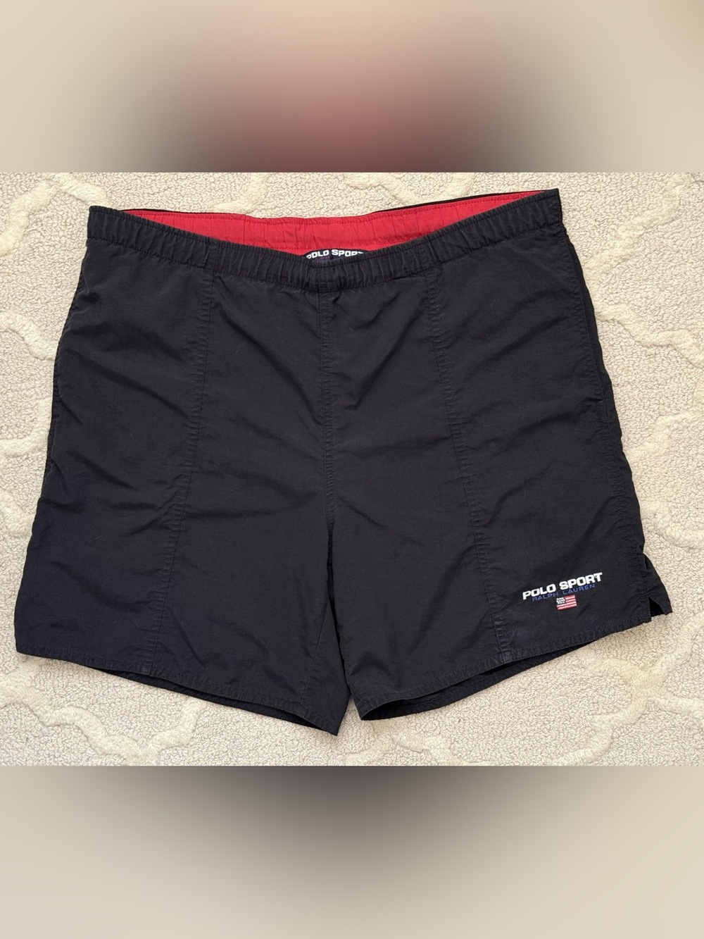Vintage Y2K 90’s Ralph Lauren Polo Sport Shorts Men’s M Black Nylon